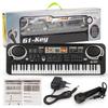 61 Keys Piano Digital Electronic Organ Keyboard Pianos Musical Instruments Electric Piano with Microphone for Children