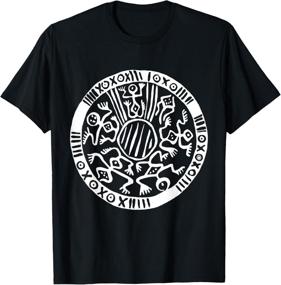 Tribal Sun Symbol Mayan Aztec Art T-shirt