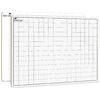 SCRIBBLEDO 11”x14” Large Graph Dry Erase Grid Board Double-Sided White Board .75” Cells Drawing Math Grid Lines Graphing Charts Whiteboard for