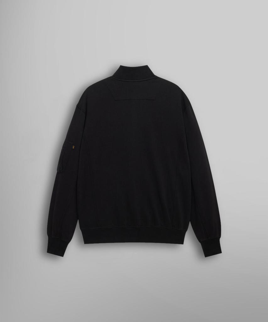 Куртка Alpha Industries Ma-1 с флисовой подкладкой Черная