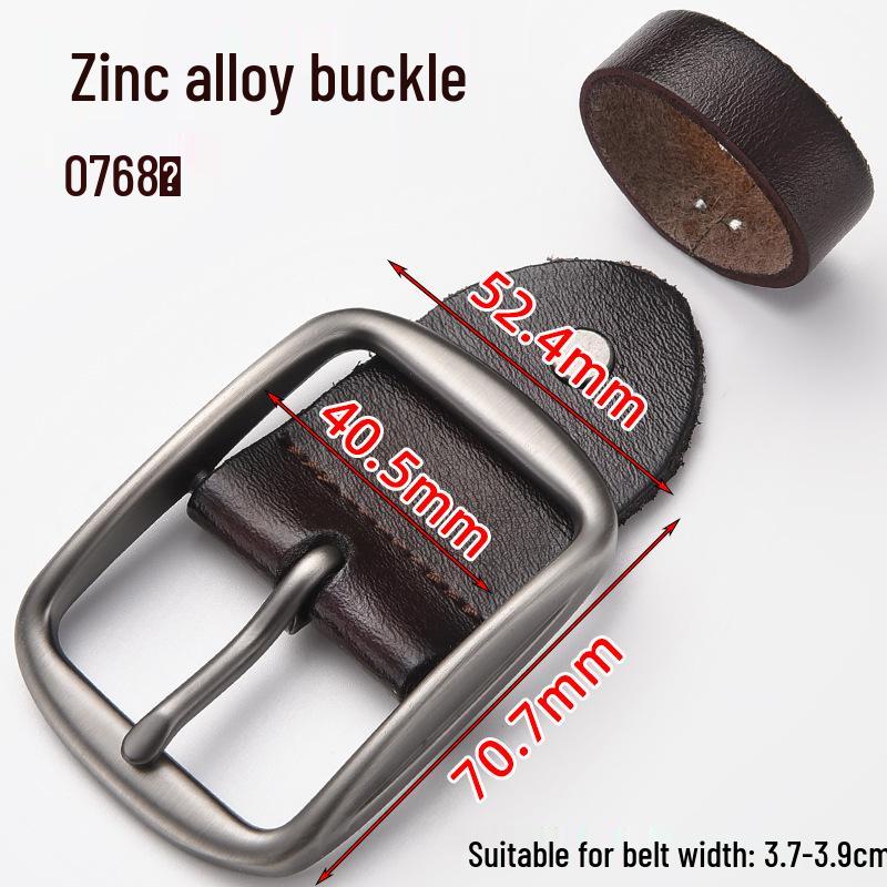 Men's Genuine Leather Pin Buckle Waistband Accessory