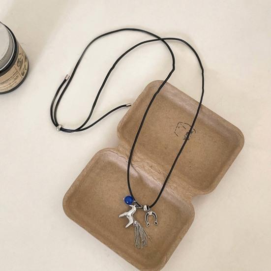 Кулон в виде лошади из сплава Yousheng, легкий гипоаллергенный, мужской, женский, ожерелье для свитера, модные ювелирные аксессуары, рождественский подарок на день рождения