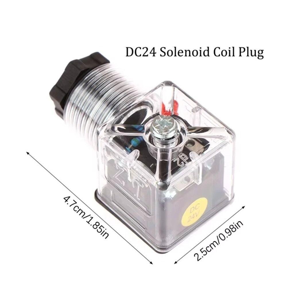 With Lamp Plug Hydraulic Solenoid Valve Plug Universal Accessories Electrical Connections