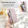ESEBLE E11 For iPhone 17 Pro Max Case Zipper Pocket Litchi Texture Leather Phone Cover with Mirror and Wrist Strap