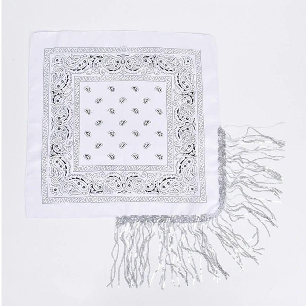 Cowboy Style Cowgirl Bandanas Sequin Design Neckerchief Party Headwear Women Bandanas