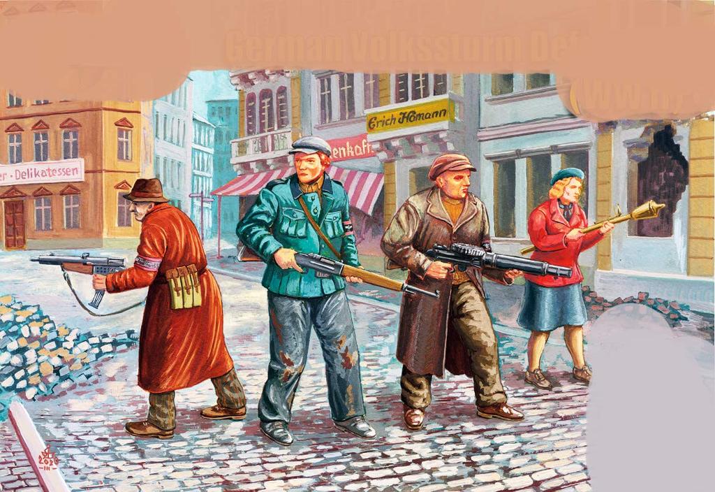 SM Mars Figure 1/72 German Volkssturm Defender WWII 40 Unpainted Figure