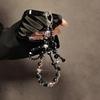 Fashionable Beaded Bow Luxury Crystal Phone Lanyard High-End Bejeweled Short Wrist Pendant Hand Hanging Chain Decoration