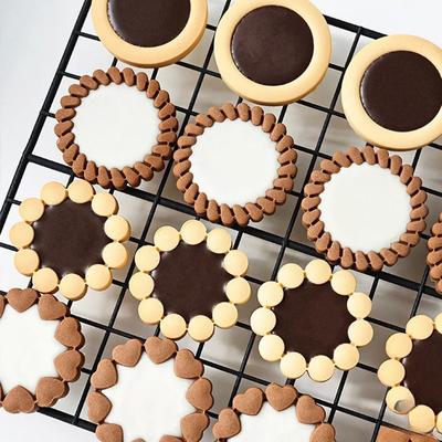 4 шт./компл. джем-сэндвич цветы форма для печенья Diy 3D штамп для помадки формы для печенья украшения торта кухонные принадлежности для выпечки