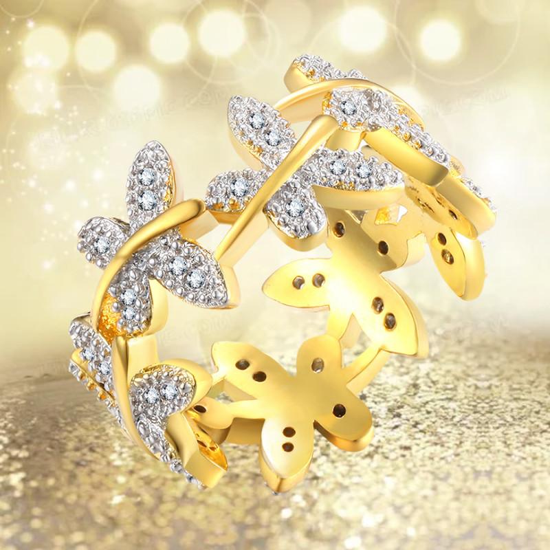 Stunning Vintage Style Butterfly Ring Crafted From Brass And Stainless Steel For Fashion Lovers