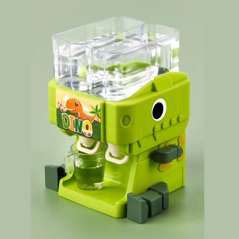 Детский мини-диспенсер для воды, в форме милого динозавра, подходит для ролевых игр, украшения офисного рабочего стола, подарков, игрушечного кухонного фонтана с двойной розеткой