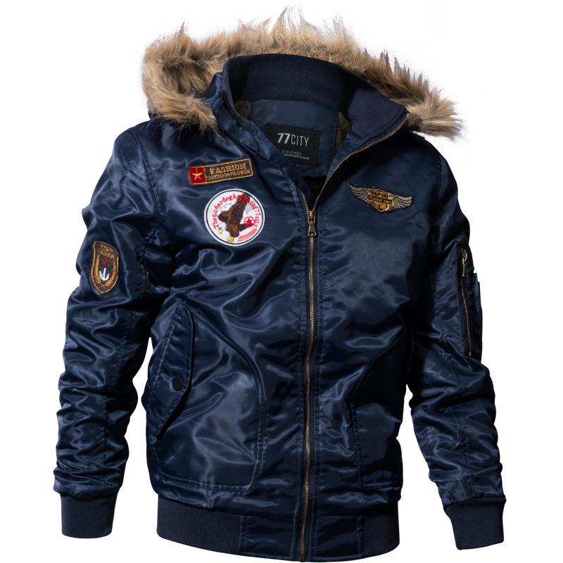 Men Air Force Tactical Jacket Warm Wool Liner Outerwear Parkas Winter Military Bomber Jacket Coat