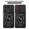 Slide Camera Armor Funda for Redmi Note 13 Pro 4G POCO M6 Pro Case Ring Stand Protect Phone Cover for Redmi Note 13 Pro 4G Capa