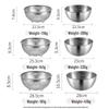 304 Stainless Steel Mixing & Colander Bowl Set