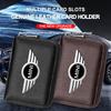 Leather Car Driver's License ID Card Bank Card Wallet Car Styling For BMW Mini Cooper F54 F55 F56 R56 R60 SONE Roadster Clubman Coupe