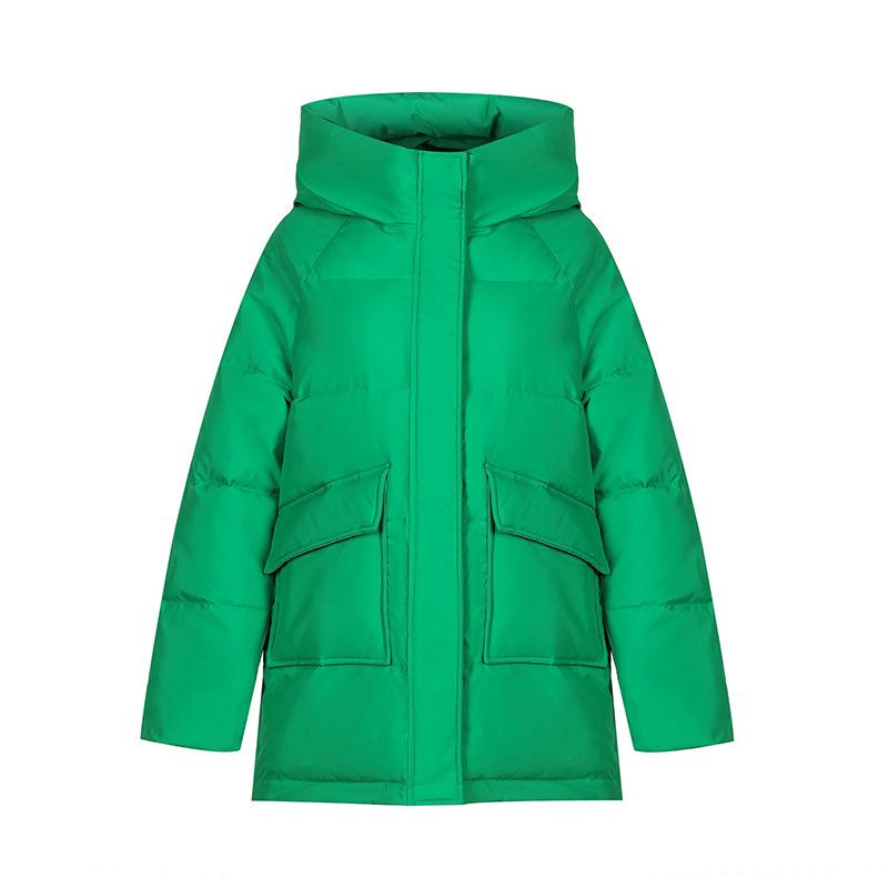 Autumn Winter Thicken Warm Parka Women Casual Sweety Solid Color Big Pocket Loose Short Hooded Coat Jackets Outwear