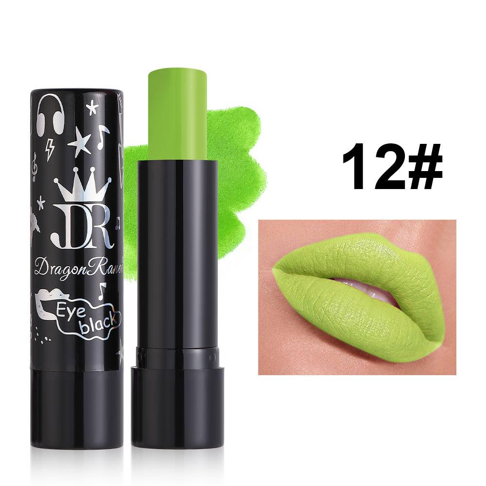 Halloween Matte Mist Lipstick Waterproof Crayon Nude Moisturizing Lip Balm Face Paint Stage Makeup Tool Cosmetics