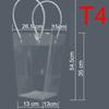 Transparent Bouquet Carrier Bag Plastic Clear Tote Bag Brand New Flower Gift Packing Box