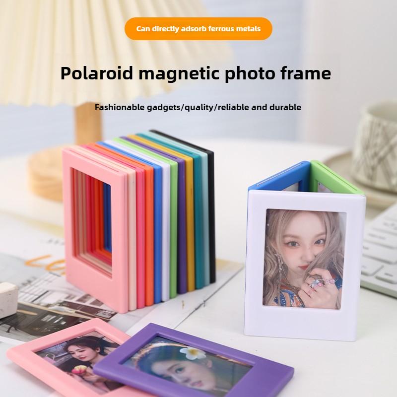 Магнитная фоторамка Магнит на холодильник для фото Instax 3 дюйма Креативная подставка-держатель для карточек Polaroid Настольный декор