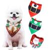 Christmas Pet Bandanas Collar for Small Large Dogs Saliva Towel Dog Triangle Towels Puppy Cotton Scarf Kerchief Pet Supplies