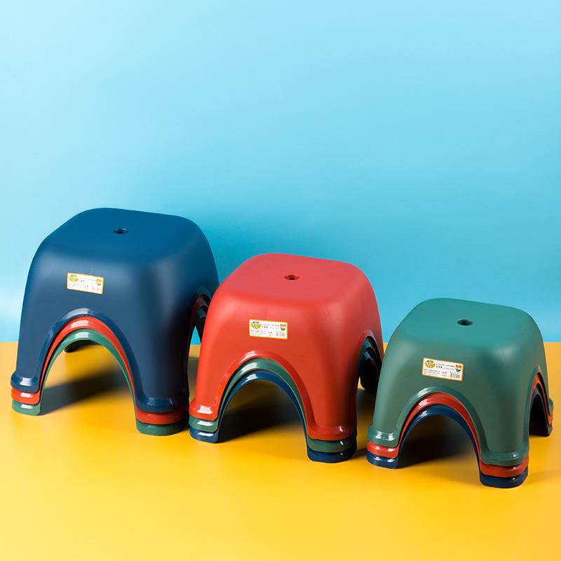 Thickened Children's Plastic Stool for Household and Bathroom Use