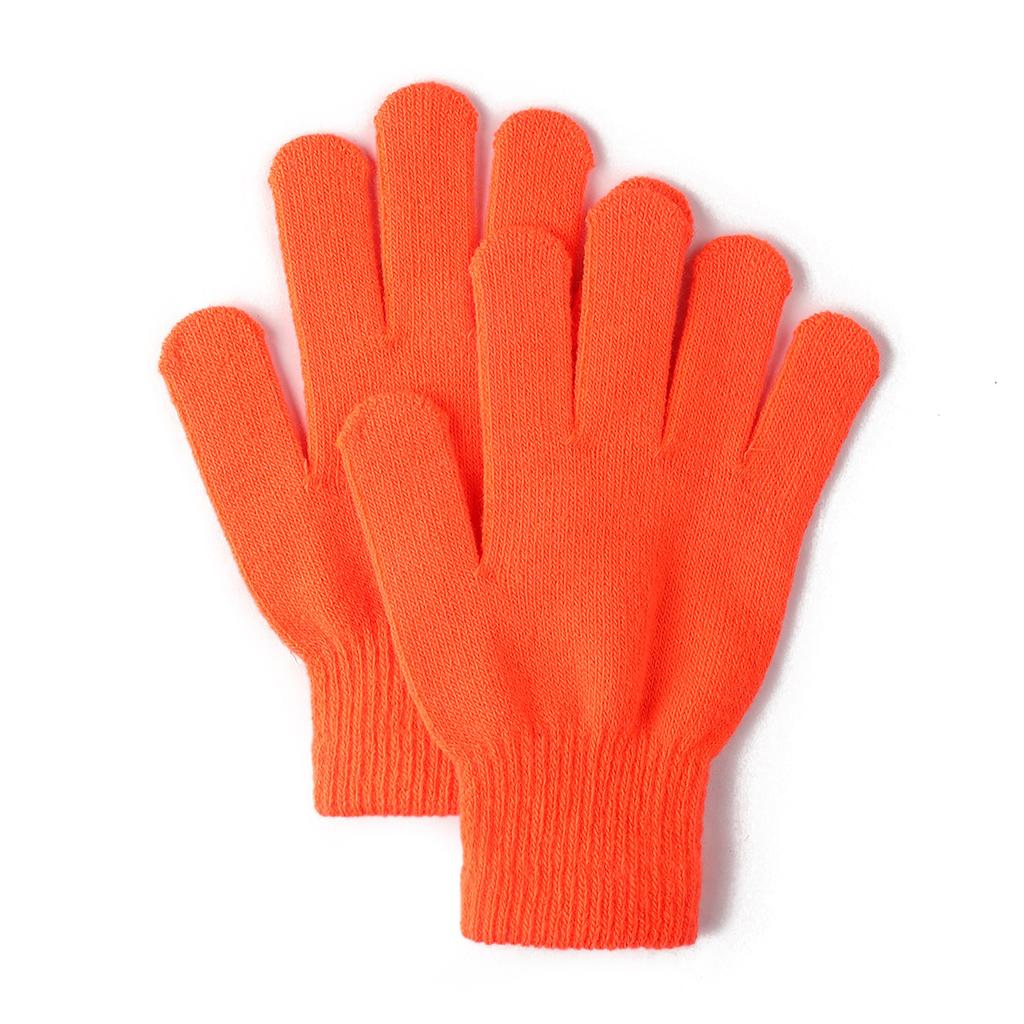 Warm Solid Color Gloves, Cold Resistant Knitted Gloves, Unisex Cycling Gloves