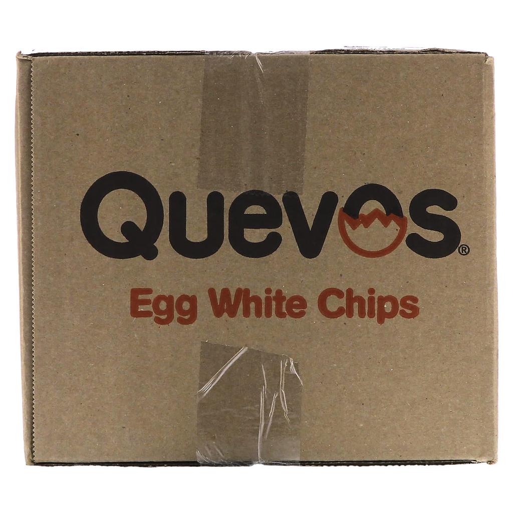 Quevos Pita Style Protein Chips, Cheddar, 6 Family Pack Bags, 3.2 Oz (90 G) Each