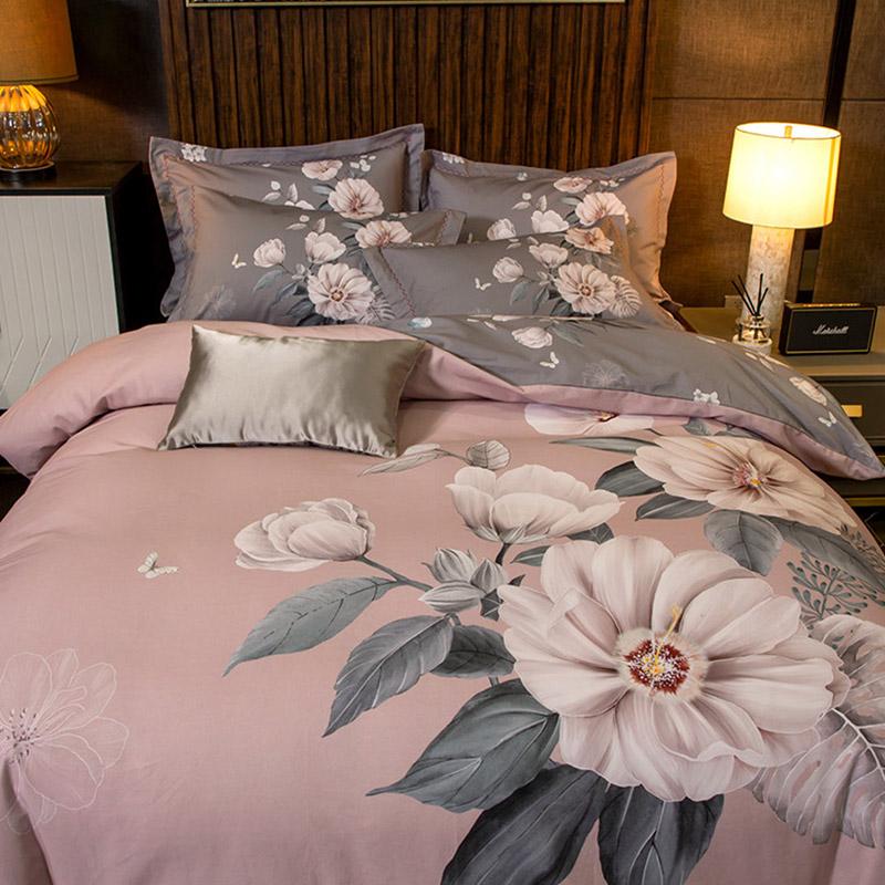 Cotton Large Edition Flower Grinding Four Piece Set Tianai 200 * 230