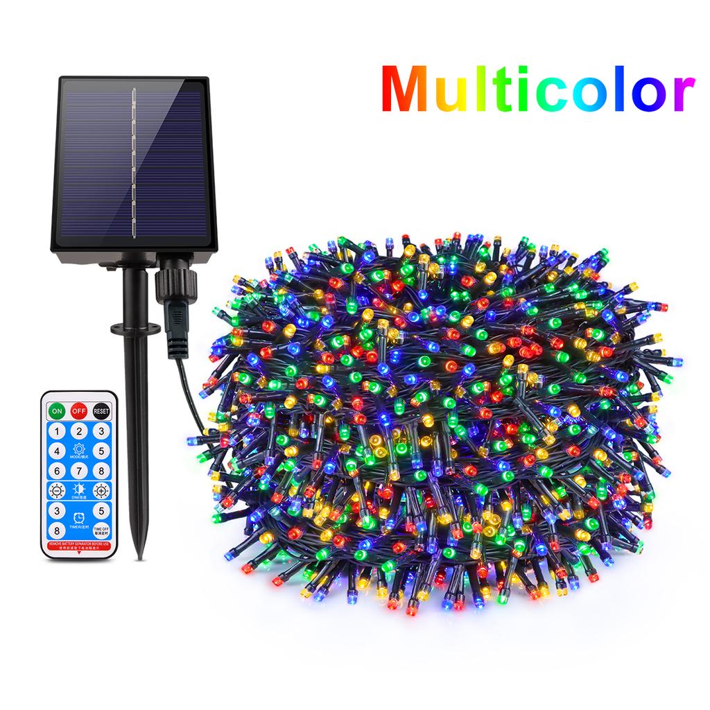 Прочная уличная светодиодная гирлянда на солнечной батарее, водонепроницаемая лента с феями, солнечная гирлянда для патио, свадьбы, Рождества, украшения сада