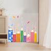 Наклейка на стену для детской комнаты, красочный карандашный принт, самоклеящаяся противоскользящая, отличная липкость, съемная наклейка для украшения стены детской спальни, детского сада