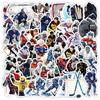 50 Pieces of Hockey Sports Graffiti Stickers, Creative DIY Hockey Stickers, Water Cup, Computer Waterproof Decorative Stickers