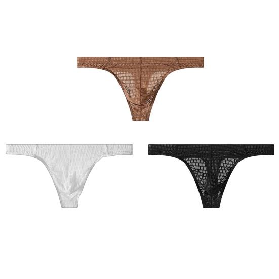 Мужские Стринги Сексуальные Низкой Посадки G-String Бикини Трусы Ультратонкие С Т-образной Спинкой Нижнее Белье С Поддержкой U-образного Мешочка Трусы