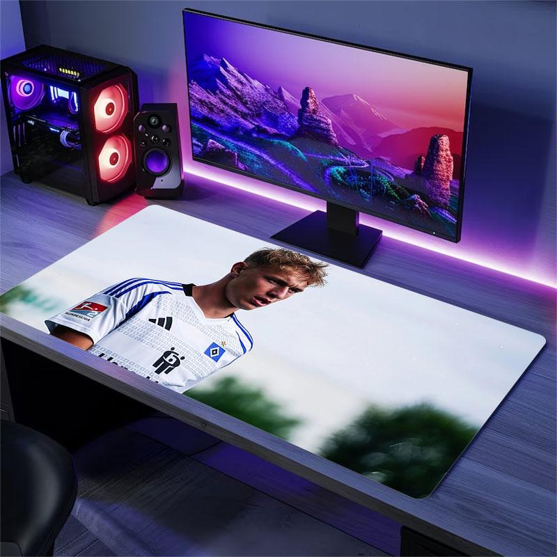 Adam Karabec Mouse Pad, Large Gaming Desk Mat, Non-slip XXL Mousepad for Laptop & Tablet, Mini PC Playmat with Stitched Edges