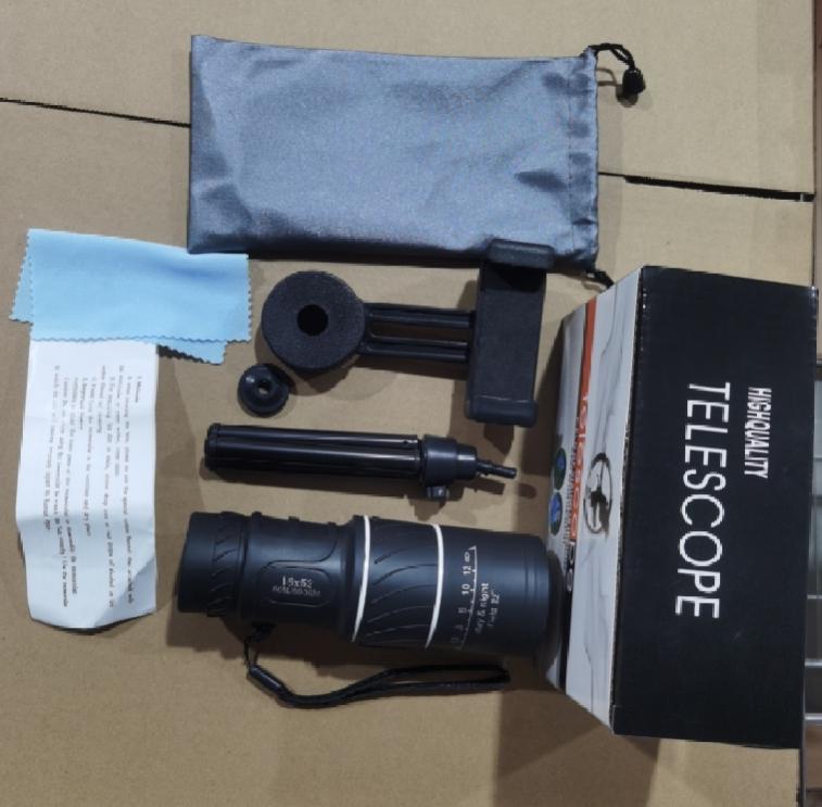 40X60 Monocular Telescope Optical Zoom Spotting Scope FMC BAK4 Long Range Outdoor Portable Bird Watching Target 16x52