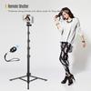 Andoer 168cm/66in 2-in-1 Multifunctional Phone Selfie Stick Tripod 3KG Payload with Phone Holder
