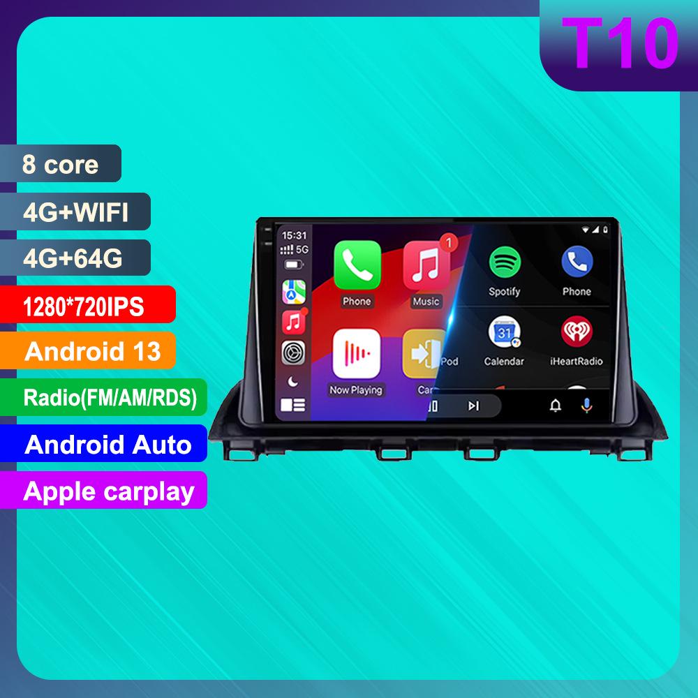 Android-навигация и HD-дисплей для заднего вида для Mazda 3 с поддержкой CarPlay