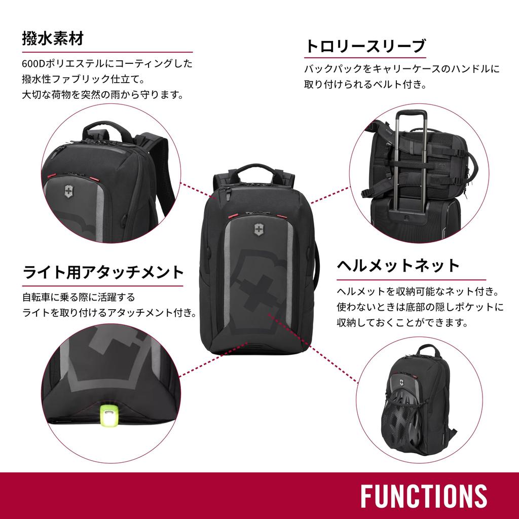 Туристический туристический рюкзак, в который можно положить Business Slim Black 612118 [Victorinox] 2.0 2.0 Рюкзак, 15-дюймовый ноутбук, Бизнес, Мужской, Школьный,