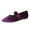 Women's Shoes   Slip-on Women's Flats  Metal Decoration Dress Flats Women Sexy Pointed Toe Flat Low Heels