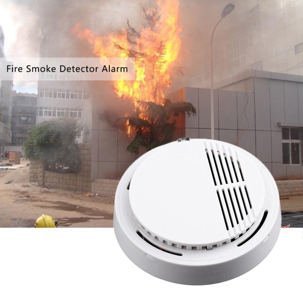 Independent Fire Alarm Sensor 85 dB Smoke Detector Smoke Fire Detector Tester Home Security System