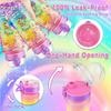 Creative DIY Gemstone Sticker Water Bottle for Kids, 600ml Rainbow Unicorn, Reusable Student Thermos, Holiday Gift for Boys & Girls Ages 4-10