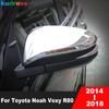 Для Toyota Noah Voxy 80 2014 2015 2016 2017 2018 Хромированная накладка на крышку бокового зеркала заднего вида для автомобиля, аксессуары