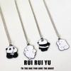 RUI RUI YU черно-белое ожерелье с подвеской в ​​виде злого медведя для мужчин и женщин, ожерелье со средним пальцем в стиле панк, вечерние украшения