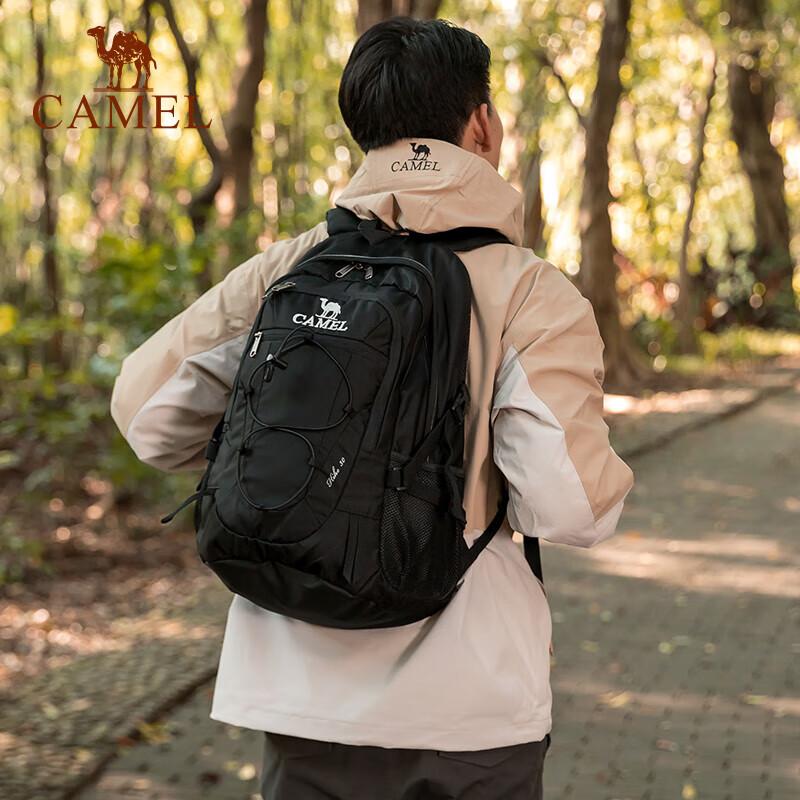 CAMEL Outdoor Waterproof Backpack, Mountaineering, Large Capacity, Hiking Backpack, Navy Blue