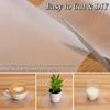 Plastic Flower Shelf Liner Roll Waterproof Dustproof Non-slip Kitchen Cabinet Mat Pad Moisture-proof Refrigerator Table Pad