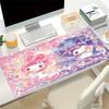 My Melody, Kuromi Themed XXL Mouse Pad - Non-slip Rubber Desk Mat for Gaming and Office Use, Multi-Function Keyboard and Mouse Pad, Ideal Gi