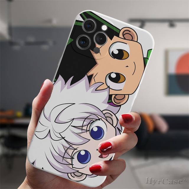 Для Iphone 13 11 12 14 Pro Max Mini Xs Xr 14plus белый чехол аниме Hunter X Hunter Killua Hisoka силиконовый защитный чехол