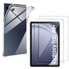 Чехол + 2 закаленных стекла для Samsung Galaxy Tab A9 PLUS 2023 - Противоударная защита Прозрачный Phonillico