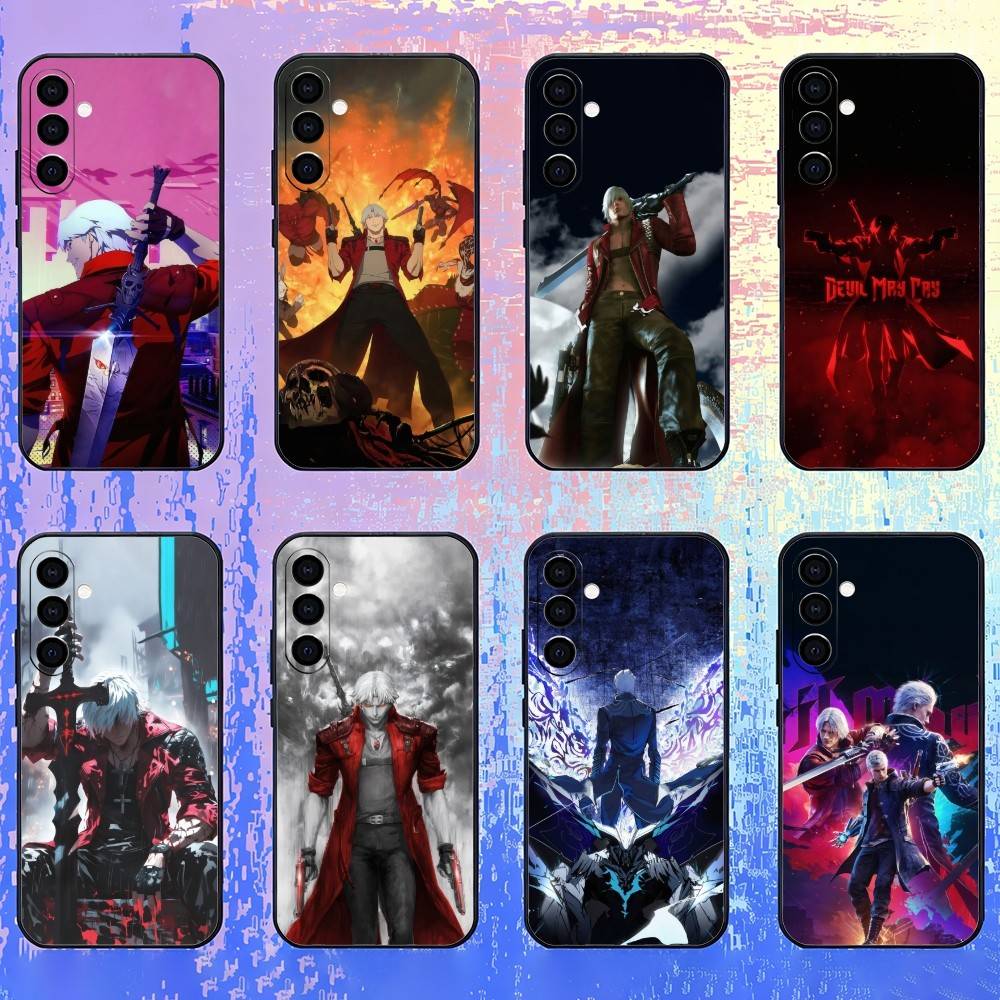 Чехол для телефона D-Dante D-Devil-l May C-Cry для Samsung Galaxy A73, A72, A71, A70, A52, A51 Другие Мягкий Черный Чехол