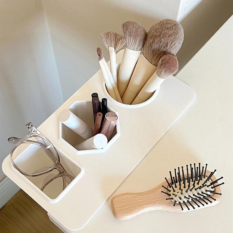 Многофункциональный ящик для хранения на рабочем столе, может иметь три отделения для организации хранения настольных карандашей, украшений для стола студентов