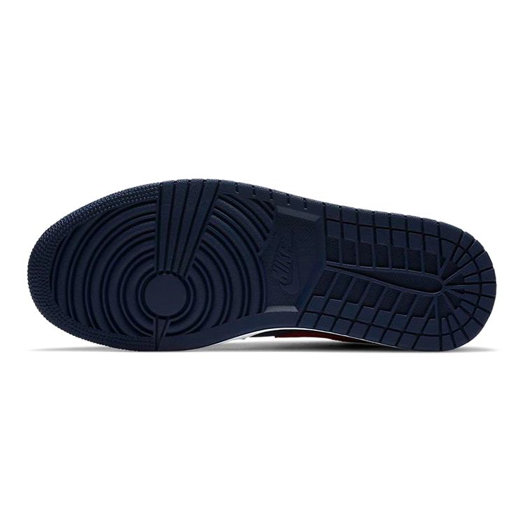 Детские кроссовки Air Jordan 1 Low GS USA Blue Midnight-Navy White CV9844-400