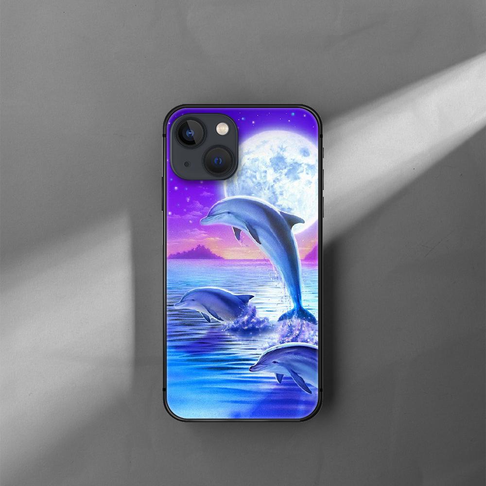Чехол для телефона с милым дельфином и животным для iPhone Samsung Galaxy Redmi Xiaomi Oppo OnePlus Note SA 7 8 9 10 11 12 13 14 20 21 22 23 53 54 Pro Max Plus Ultra
